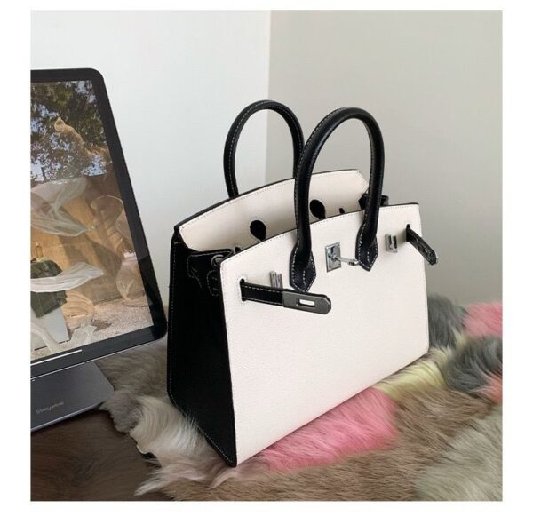 ladies large capacity leather tote bag