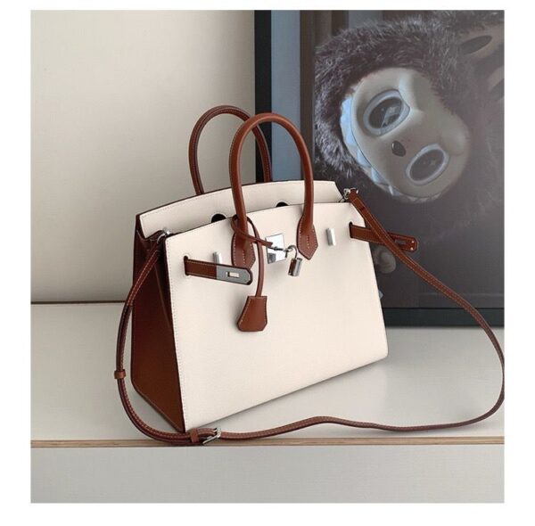 ladies large capacity leather tote bag