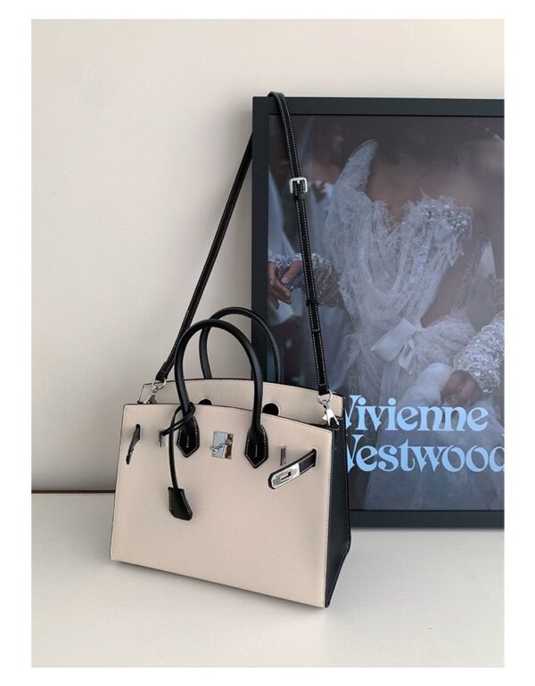 ladies large capacity leather tote bag