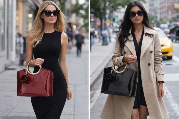 women's glossy patent leather