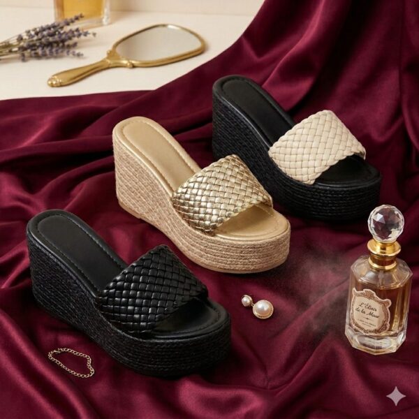 women's woven wedge sandals