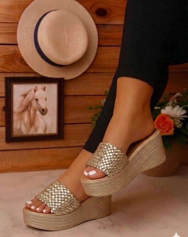 women's woven wedge sandals
