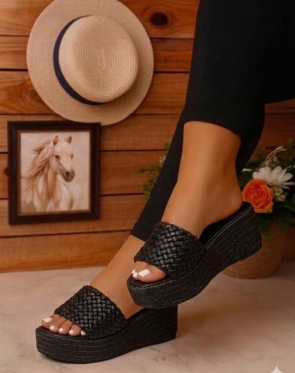 women's woven wedge sandals