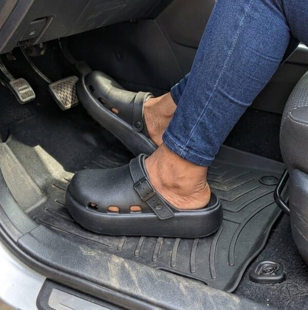 women's rubber slip-on shoes