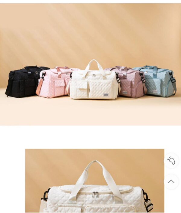 quilted travel duffle bag