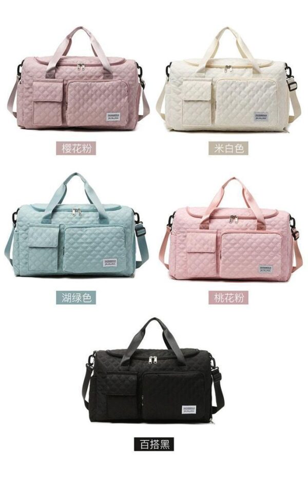 quilted travel duffle bag