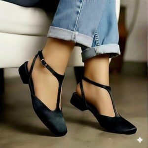 women's t-strap flat shoes