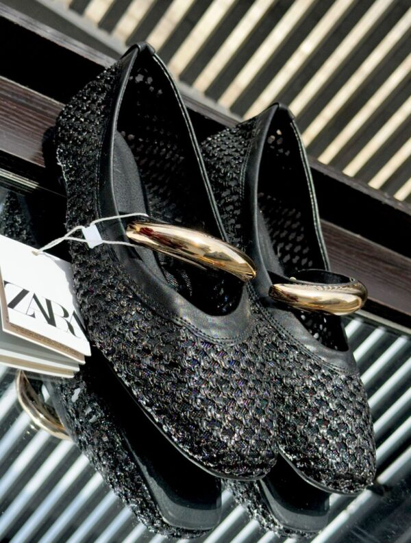 woven mesh ballet flats for ladies