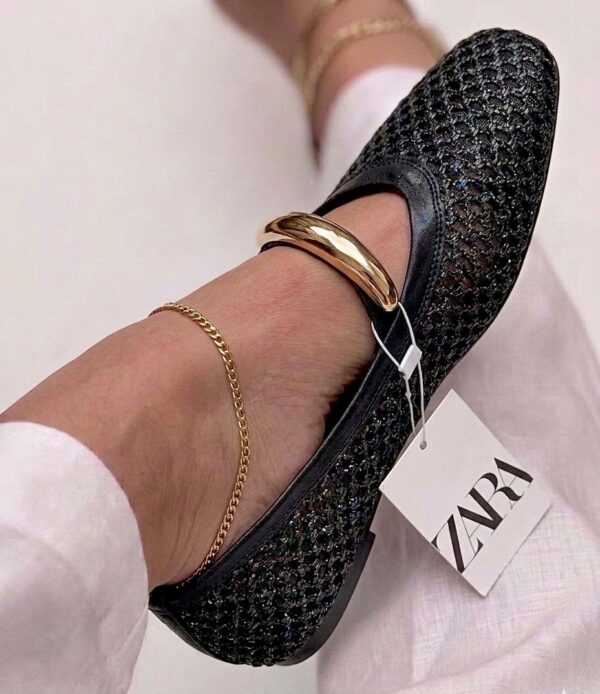 woven mesh ballet flats for ladies