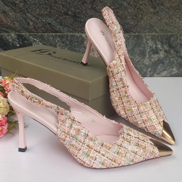 women's pointed-toe sling-back heels