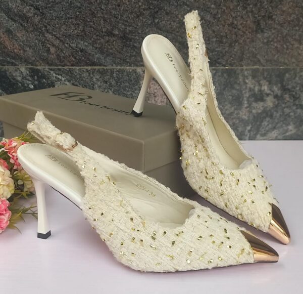 women's pointed-toe sling-back heels