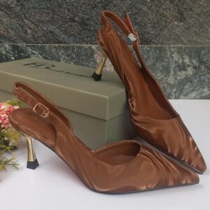 women's pointed-toe sling-back mid-heels