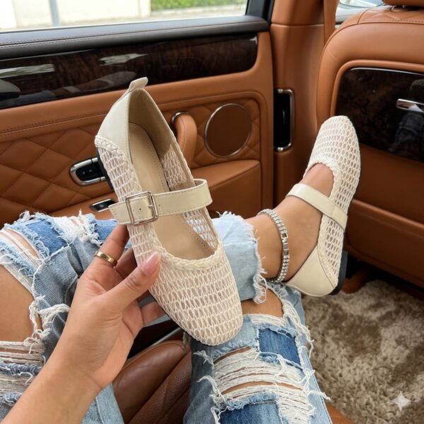 women's mesh ballerina shoes