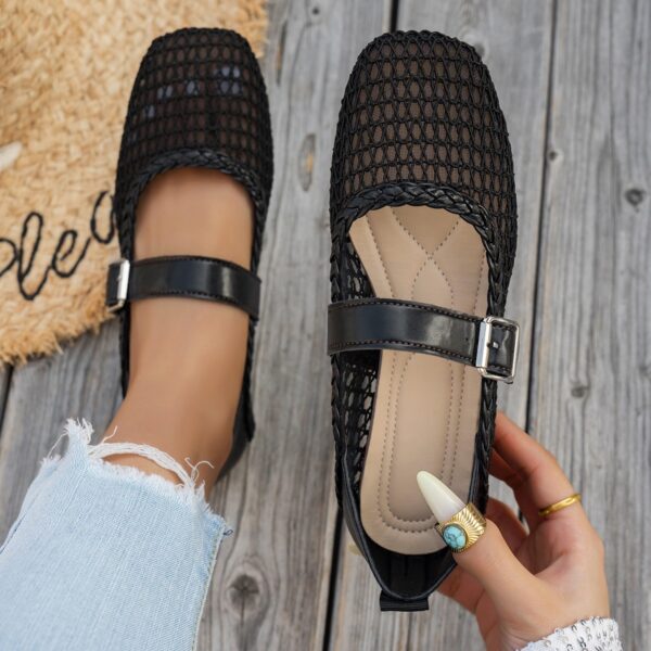 women's mesh ballerina shoes