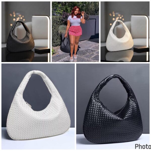 woven dumpling shoulder bag