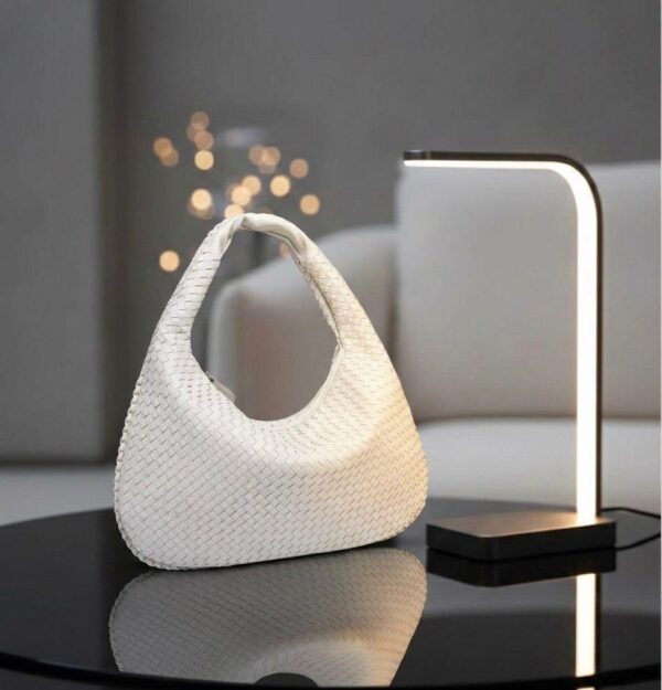 woven dumpling shoulder bag