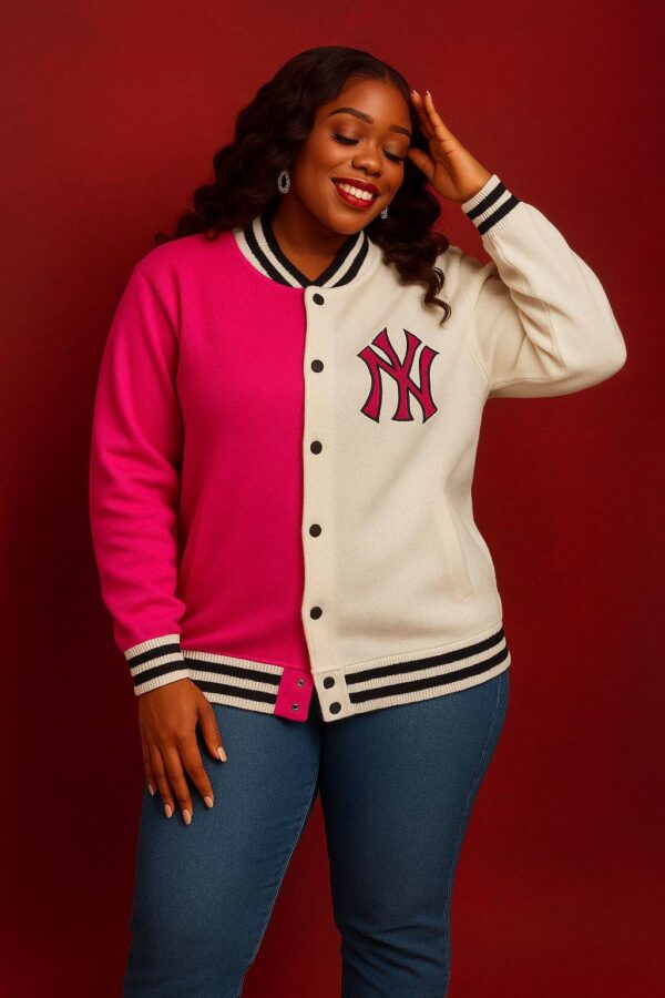 turkish style 2-tone varsity sweater