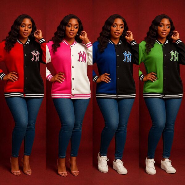 turkish style 2-tone varsity sweater