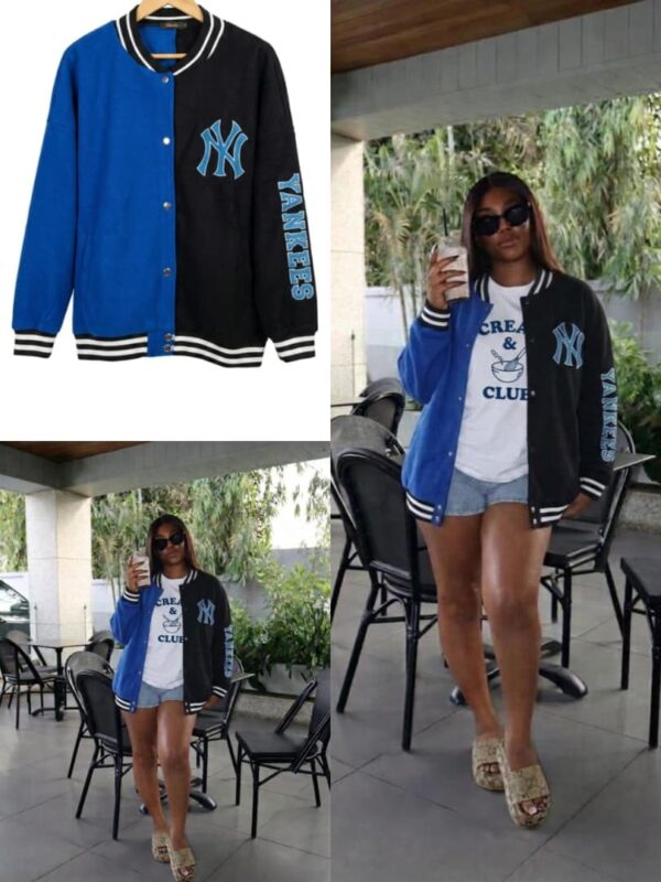 turkish style 2-tone varsity sweater