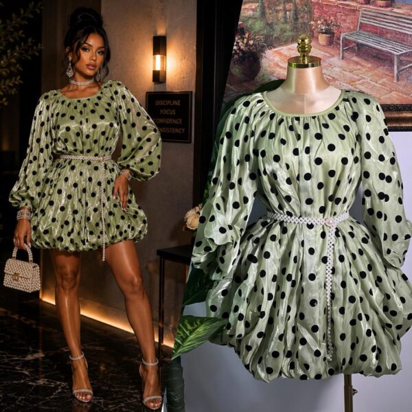 Polka Dot Mini Dress polka dot mini dress