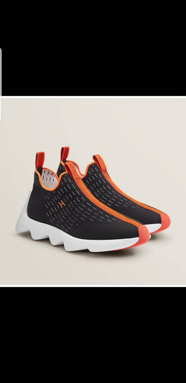 bo fashion sneakers – black orange