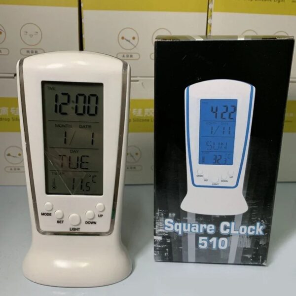 led night light alarm clock