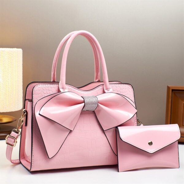gloss leather bag