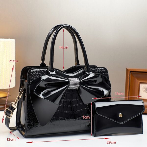gloss leather bag