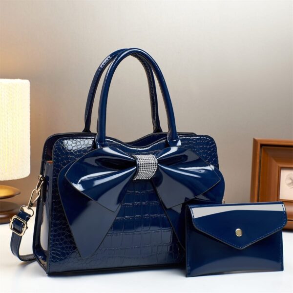 gloss leather bag