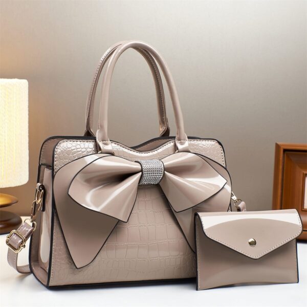 gloss leather bag