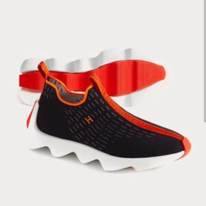 bo fashion sneakers – black orange