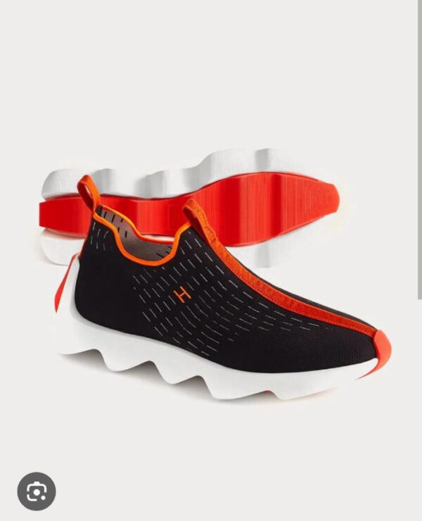 bo fashion sneakers – black orange