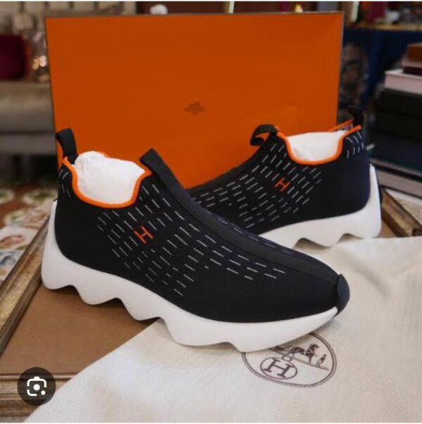 bo fashion sneakers – black orange