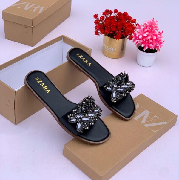 Chic Rhinestone Slip-On Slippers Chic Rhinestone Slip-On Slippers