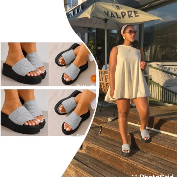 Women’s Knit Platform Slippers