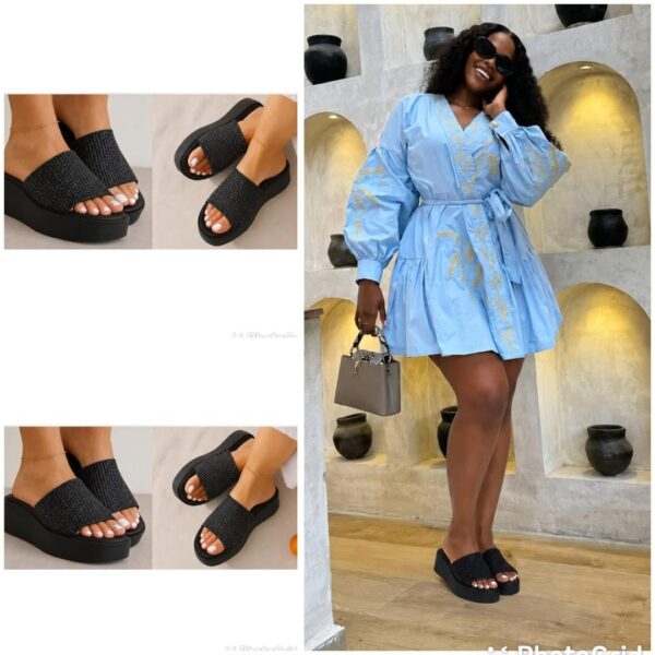 Women’s Knit Platform Slippers