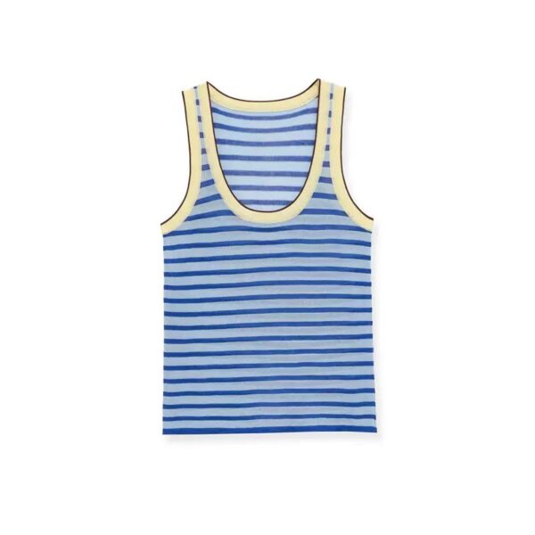Striped Knit Tank Top by ZR Striped Knit Tank Top by ZR